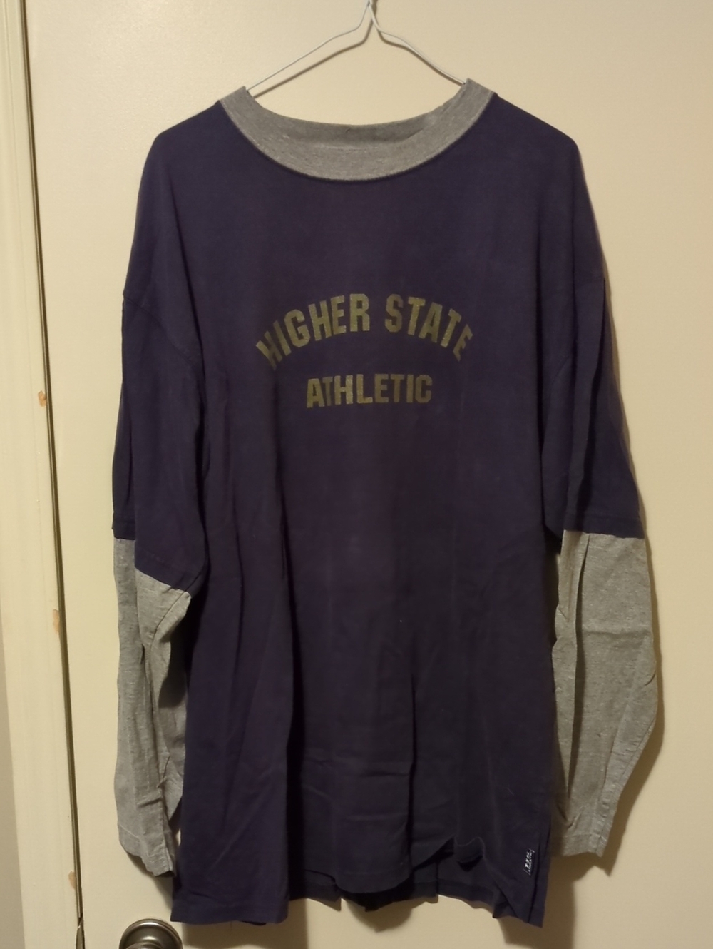 Vintage Higher State Athletics Layered Long Sleeve